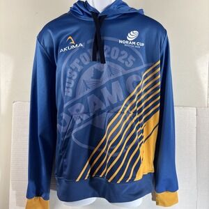 AKUMA NORAM 2025 Pocket Hoodie Mens M Blue/Yellow LGBTQ+ North American Rugby
